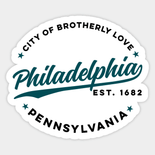 Vintage Philadelphia City of Brotherly Love USA Sticker